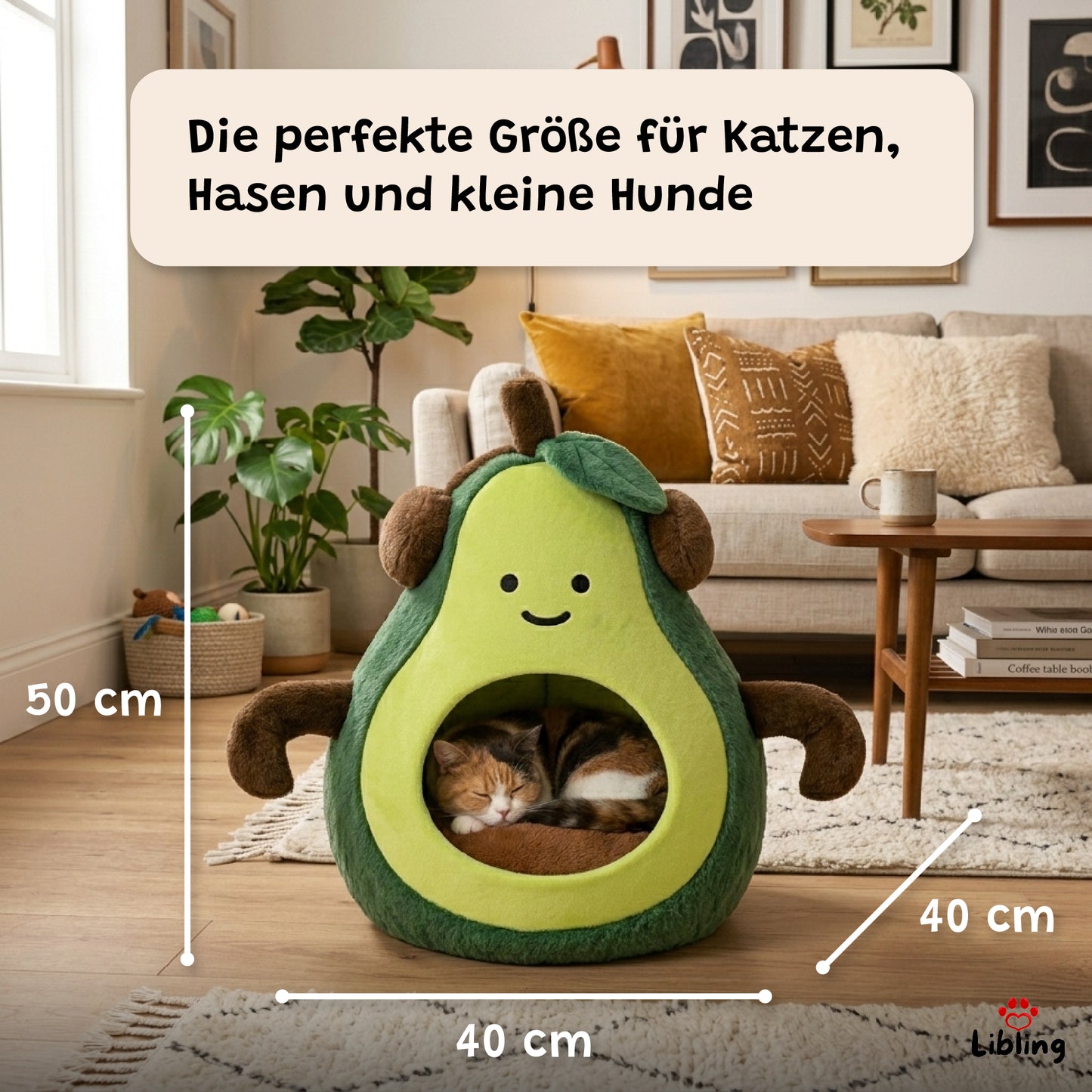Katzenbett Avocado