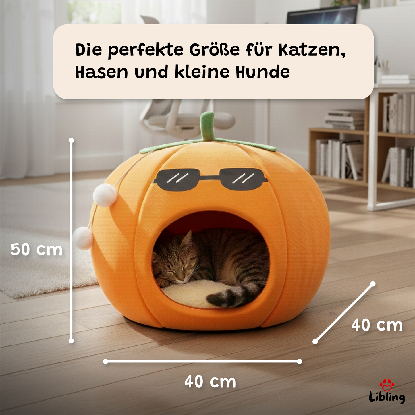 Katzenbett Kürbis